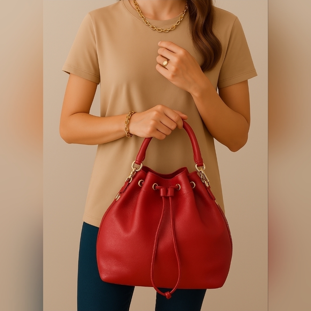 Ora Delphine Claire Bucket Bag